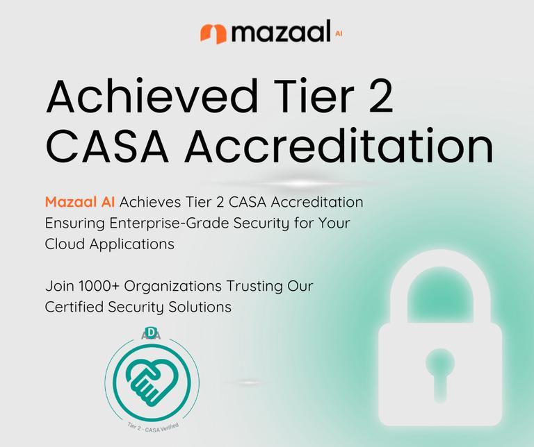 Mazaal AI Achieves Major Security Milestone with CASA Tier 2 Certification from TAC Security